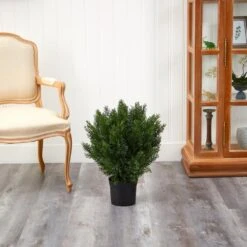 2 Ft. Artificial Cedar Bush Indoor/Outdoor -AFLORAL ONLINE STORE nearly natural artificial shrubs 6880 31 1000