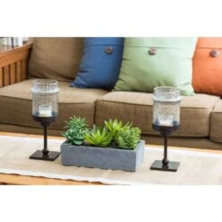 Artificial Succulent Garden With Concrete Planter 17 Artificial Succulent Garden With Concrete Planter -AFLORAL ONLINE STORE nearly natural artificial succulents 4841 76 1000