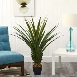 4 Ft. Artificial Spiked Agave Plant -AFLORAL ONLINE STORE nearly natural artificial succulents 6813 31 1000
