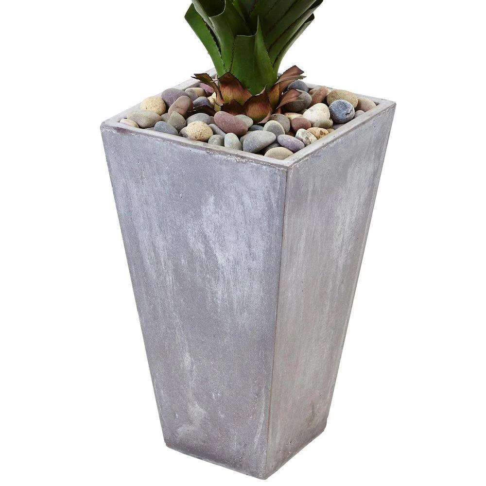 Indoor/Outdoor 5 Ft. H Spiked Artificial Agave In Cement Planter 5 Indoor/Outdoor 5 Ft. H Spiked Artificial Agave In Cement Planter - Image 3
