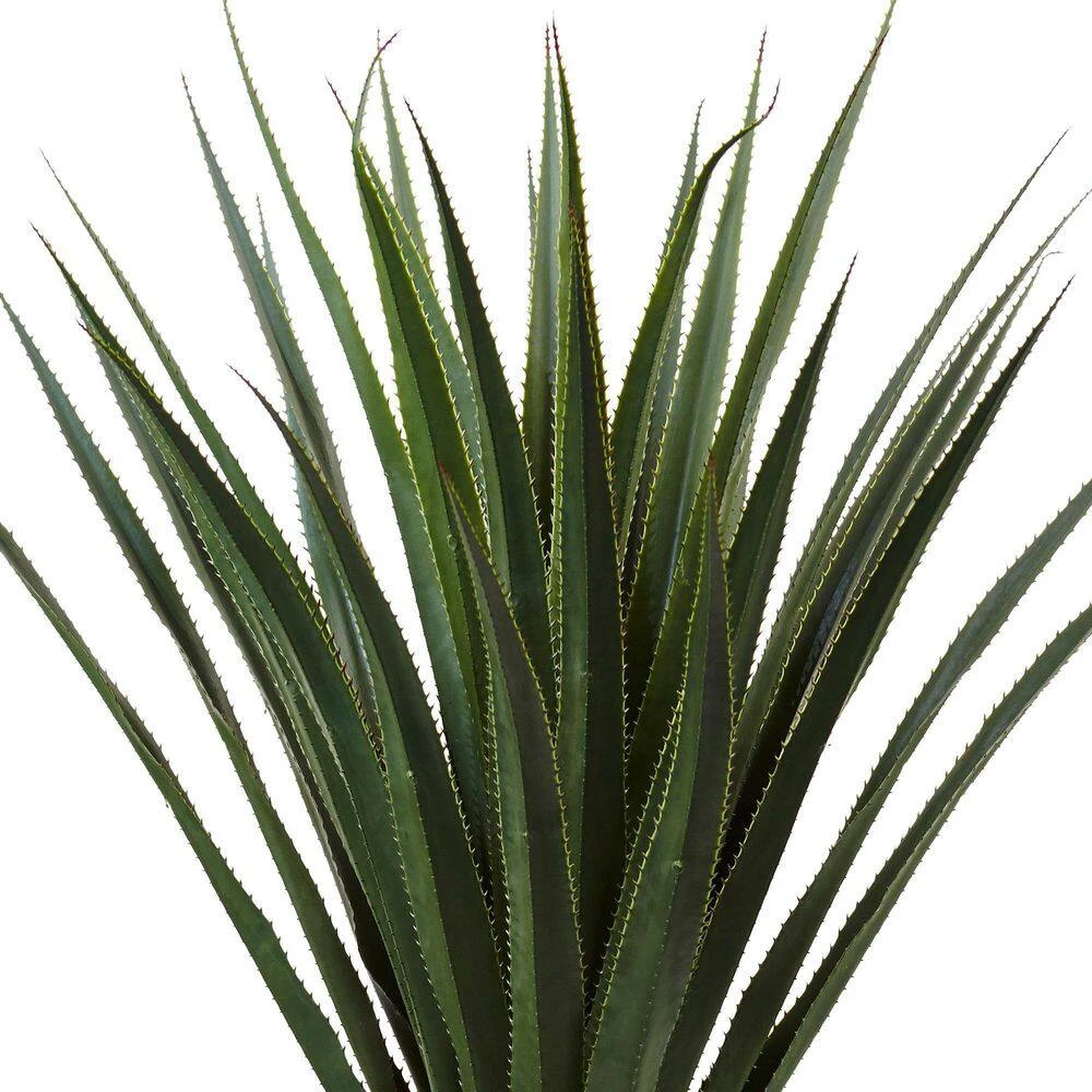 Indoor/Outdoor 5 Ft. H Spiked Artificial Agave In Cement Planter 4 Indoor/Outdoor 5 Ft. H Spiked Artificial Agave In Cement Planter - Image 2