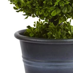 23 In. Artificial Boxwood Ball Topiary -AFLORAL ONLINE STORE nearly natural artificial topiaries 4560 4f 1000