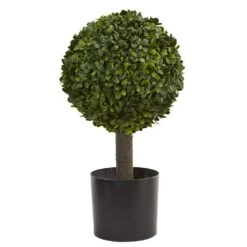 21 In. Boxwood Ball Topiary Artificial Tree