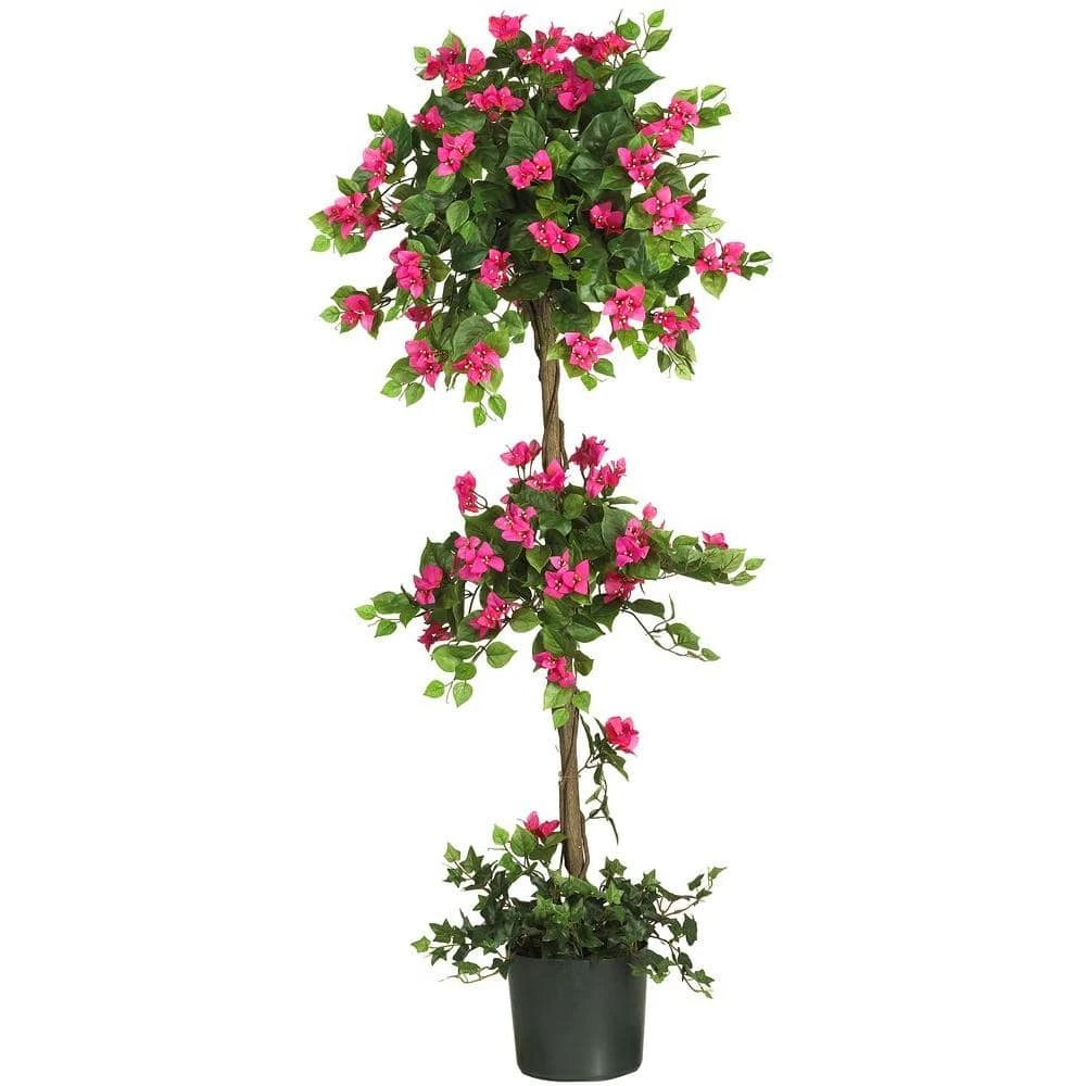 5 Ft. Artificial Mini Bougainvillea Topiary Silk Tree 3 5 Ft. Artificial Mini Bougainvillea Topiary Silk Tree
