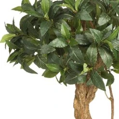 4 Ft. Artificial Sweet Bay Double Ball Topiary Silk Tree 9 4 Ft. Artificial Sweet Bay Double Ball Topiary Silk Tree -AFLORAL ONLINE STORE nearly natural artificial topiaries 5233 4f 1000