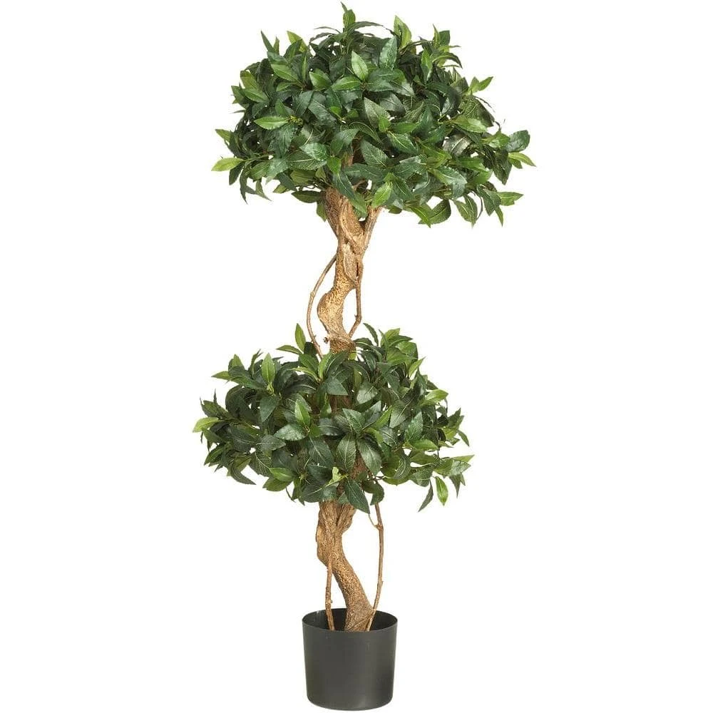 4 Ft. Artificial Sweet Bay Double Ball Topiary Silk Tree 3 4 Ft. Artificial Sweet Bay Double Ball Topiary Silk Tree