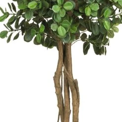 5.5 Ft. Artificial Green Eucalyptus Double Ball Topiary Silk Tree 8 5.5 Ft. Artificial Green Eucalyptus Double Ball Topiary Silk Tree -AFLORAL ONLINE STORE nearly natural artificial topiaries 5248 4f 1000