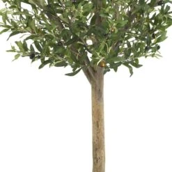 4.5 Ft. Artificial Green Olive Double Topiary Silk Tree -AFLORAL ONLINE STORE nearly natural artificial topiaries 5309 1f 1000