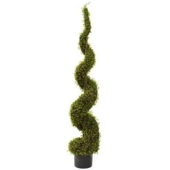 4 Ft. Artificial Mohlenbechia Spiral Tree -AFLORAL ONLINE STORE nearly natural artificial topiaries 5353 31 1000