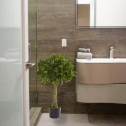 3 Ft. Artificial UV Resistant Indoor/Outdoor Bay Leaf Topiary -AFLORAL ONLINE STORE nearly natural artificial topiaries 5382 31 1000