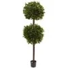 6 Ft. Artificial Sweet Bay Double Ball Topiary -AFLORAL ONLINE STORE nearly natural artificial topiaries 5398 64 1000