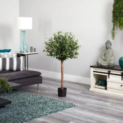 4 Ft. Artificial Olive Topiary Silk Tree -AFLORAL ONLINE STORE nearly natural artificial topiaries 5411 4f 1000