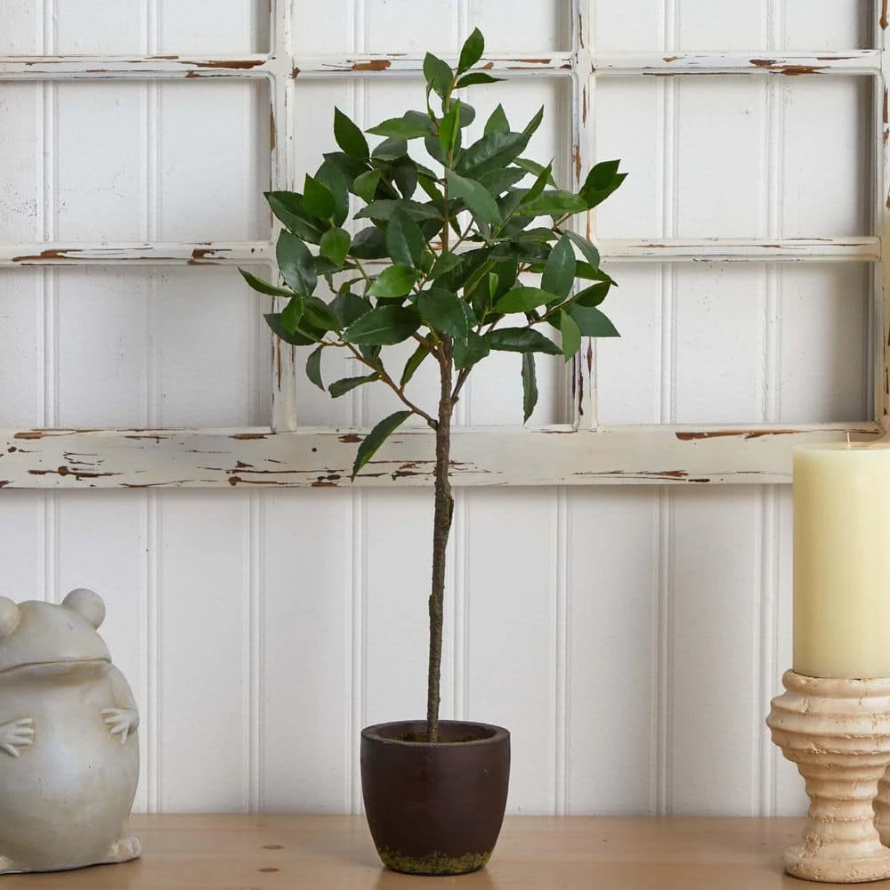 2.41 Ft. Artificial Topiary With Decorative Planter 6 2.41 Ft. Artificial Topiary With Decorative Planter - Image 4