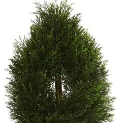 UV Resistant Indoor/Outdoor Double Pond Cypress Spiral Artificial Topiary Tree 8 UV Resistant Indoor/Outdoor Double Pond Cypress Spiral Artificial Topiary Tree -AFLORAL ONLINE STORE nearly natural artificial topiaries 5495 4f 1000