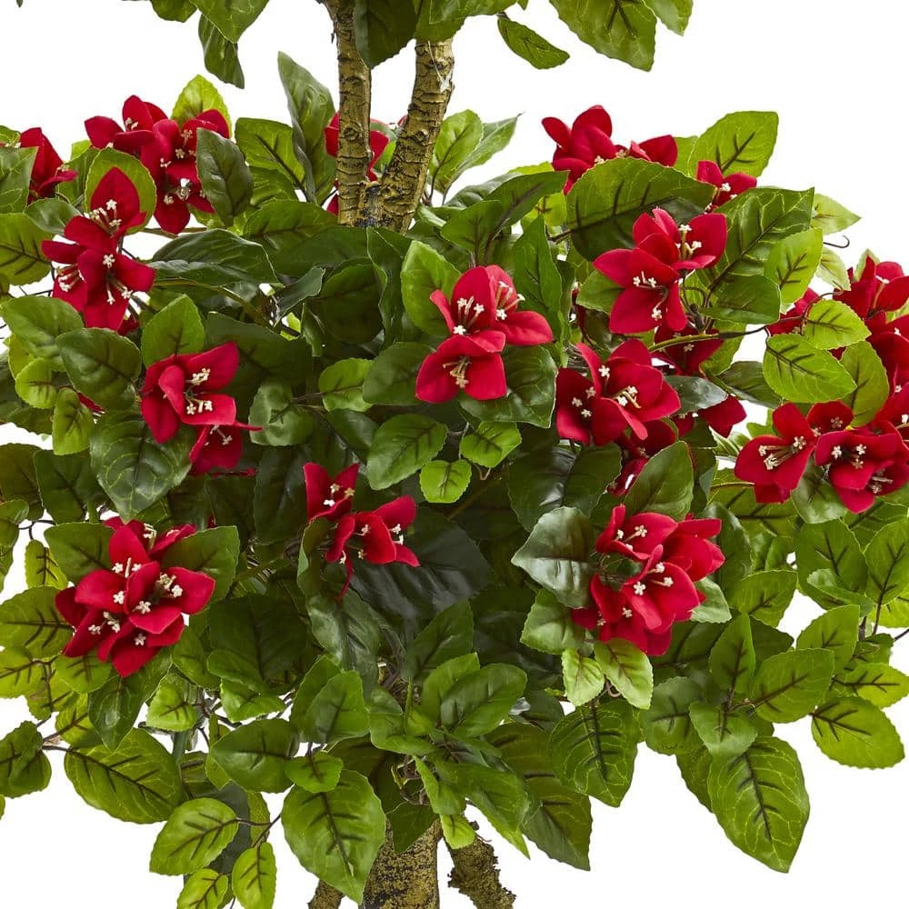 4 In. Double Bougainvillea Artificial Topiary Tree 5 4 In. Double Bougainvillea Artificial Topiary Tree - Image 3