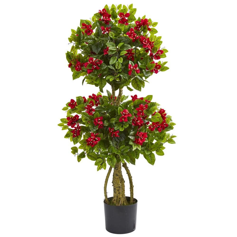 4 In. Double Bougainvillea Artificial Topiary Tree 3 4 In. Double Bougainvillea Artificial Topiary Tree