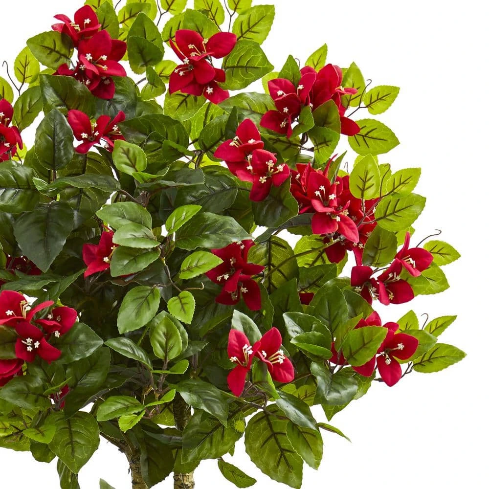 4 In. Double Bougainvillea Artificial Topiary Tree 4 4 In. Double Bougainvillea Artificial Topiary Tree - Image 2