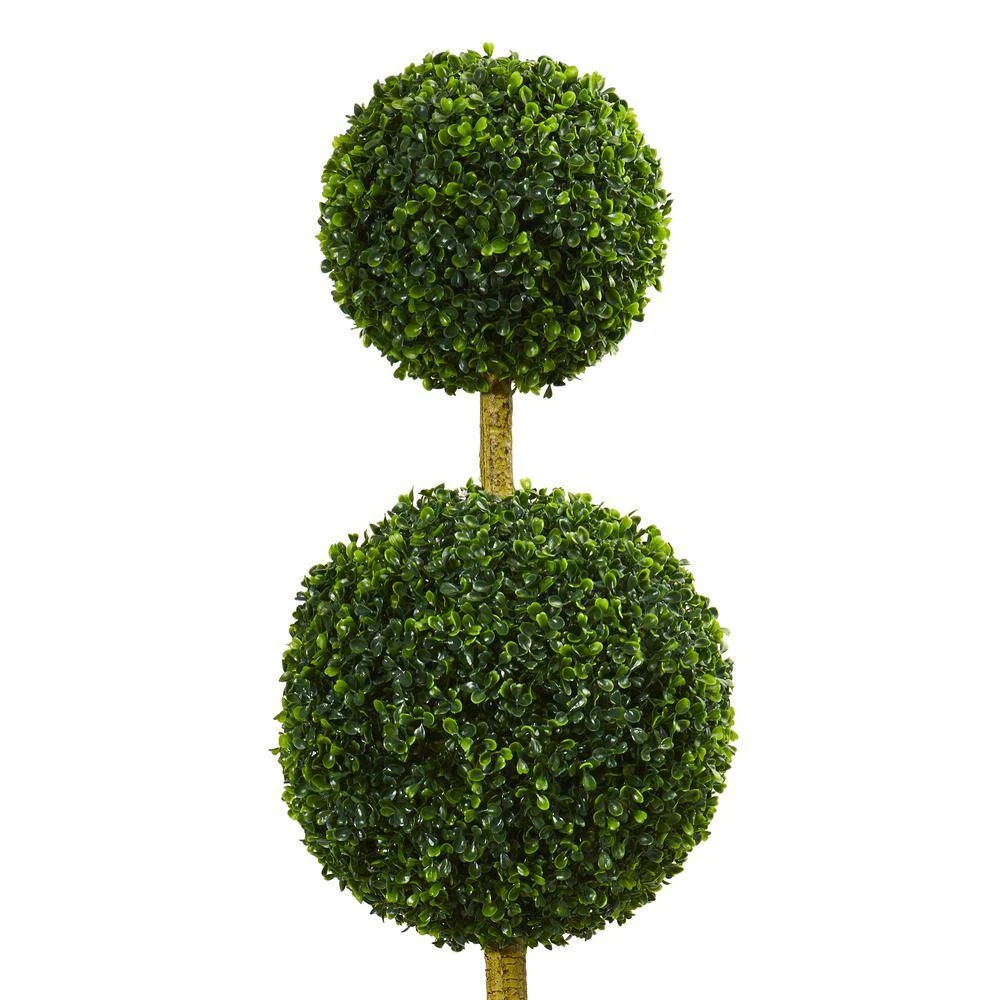 5.5 Ft. UV Resistant Indoor/Outdoor Triple Ball Boxwood Artificial Topiary Tree 5 5.5 Ft. UV Resistant Indoor/Outdoor Triple Ball Boxwood Artificial Topiary Tree - Image 3