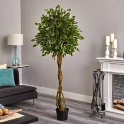 6 Ft. UV Resistant Indoor/Outdoor Ficus Artificial Topiary Tree 11 6 Ft. UV Resistant Indoor/Outdoor Ficus Artificial Topiary Tree -AFLORAL ONLINE STORE nearly natural artificial topiaries 5528 31 1000