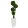 4 In. UV Resistant Indoor/Outdoor Boxwood Artificial Topiary Tree In Planter 1 4 In. UV Resistant Indoor/Outdoor Boxwood Artificial Topiary Tree In Planter -AFLORAL ONLINE STORE nearly natural artificial topiaries 5872 64 1000