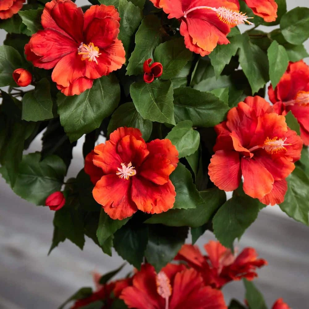 39 In. Artificial Hibiscus Topiary 6 39 In. Artificial Hibiscus Topiary - Image 5