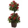 39 In. Artificial Hibiscus Topiary