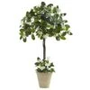 3 Ft. Artificial Stephanotis Topiary With Planter