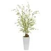 Indoor Artificial Night Willow In White Planter -AFLORAL ONLINE STORE nearly natural artificial trees 1473 64 1000