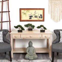 12 In. Artificial Bonsai Silk Plant Collection (Set Of 3) 7 12 In. Artificial Bonsai Silk Plant Collection (Set Of 3) -AFLORAL ONLINE STORE nearly natural artificial trees 4121 31 1000