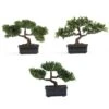 12 In. Artificial Bonsai Silk Plant Collection (Set Of 3) 2 12 In. Artificial Bonsai Silk Plant Collection (Set Of 3) -AFLORAL ONLINE STORE nearly natural artificial trees 4121 64 1000