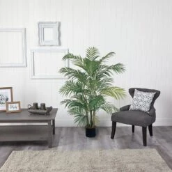 4 Ft. Artificial Areca Silk Palm Tree -AFLORAL ONLINE STORE nearly natural artificial trees 5001 31 1000