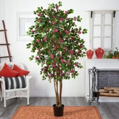 6 Ft. Artificial Bougainvillea Silk Tree -AFLORAL ONLINE STORE nearly natural artificial trees 5021 4f 1000