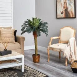 4 Ft. Artificial Sago Palm Silk Tree -AFLORAL ONLINE STORE nearly natural artificial trees 5043 4f 1000