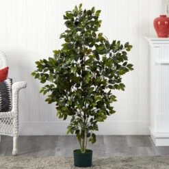 Indoor 4 Ft. Artificial Ficus Silk Tree -AFLORAL ONLINE STORE nearly natural artificial trees 5074 31 1000
