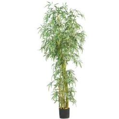 7 Ft. Artificial Curved Slim Bamboo Silk Tree