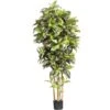 6 Ft. Artificial Croton Silk Tree -AFLORAL ONLINE STORE nearly natural artificial trees 5211 64 1000