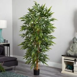 6 Ft. Artificial Belly Bamboo Silk Tree -AFLORAL ONLINE STORE nearly natural artificial trees 5257 31 1000