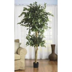 6 Ft. Artificial Double Ball Ficus Silk Tree -AFLORAL ONLINE STORE nearly natural artificial trees 5268 31 1000