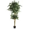 6 Ft. Artificial Double Ball Ficus Silk Tree -AFLORAL ONLINE STORE nearly natural artificial trees 5268 64 1000