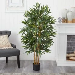 4 Ft. Artificial Biggy Bamboo Silk Tree -AFLORAL ONLINE STORE nearly natural artificial trees 5282 31 1000