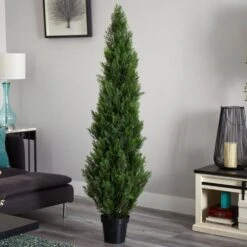 6 Ft. Artificial Mini Cedar Pine Silk Tree -AFLORAL ONLINE STORE nearly natural artificial trees 5292 31 1000