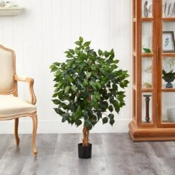 Indoor 3 Ft. Artificial Ficus Silk Tree -AFLORAL ONLINE STORE nearly natural artificial trees 5298 31 1000
