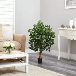 Indoor 3 Ft. Artificial Ficus Silk Tree -AFLORAL ONLINE STORE nearly natural artificial trees 5298 fa 1000