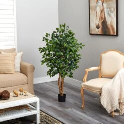 4 Ft. Artificial Ficus Silk Tree -AFLORAL ONLINE STORE nearly natural artificial trees 5299 31 1000