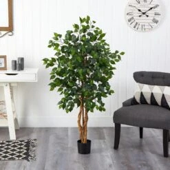 4 Ft. Artificial Ficus Silk Tree -AFLORAL ONLINE STORE nearly natural artificial trees 5299 fa 1000