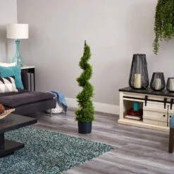 5 Ft. Artificial And 3 Ft. Artificial Green Banana Silk Tree With Bananas -AFLORAL ONLINE STORE nearly natural artificial trees 5323 1f 1000