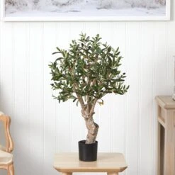2.5 Ft. Artificial Green Olive Silk Tree 7 2.5 Ft. Artificial Green Olive Silk Tree -AFLORAL ONLINE STORE nearly natural artificial trees 5331 31 1000