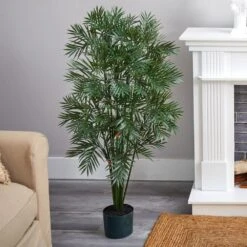 4 Ft. Artificial Plastic Parlor Palm Tree -AFLORAL ONLINE STORE nearly natural artificial trees 5339 31 1000