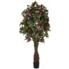 6 Ft. Artificial Green Multi Vine Bougainvillea Silk Tree -AFLORAL ONLINE STORE nearly natural artificial trees 5343 64 1000