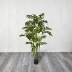 5 Ft. Artificial Green Areca Silk Tree -AFLORAL ONLINE STORE nearly natural artificial trees 5344 31 1000
